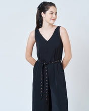 Load image into Gallery viewer, XEN Two-way Buckled Wide Leg Jumpsuit - Black