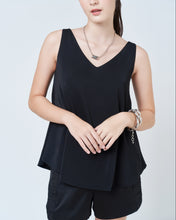 Load image into Gallery viewer, YVE Two-way Buckled Flare Top - Black