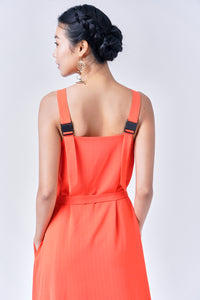 SOLSTICE Two-Way Buckled Dress